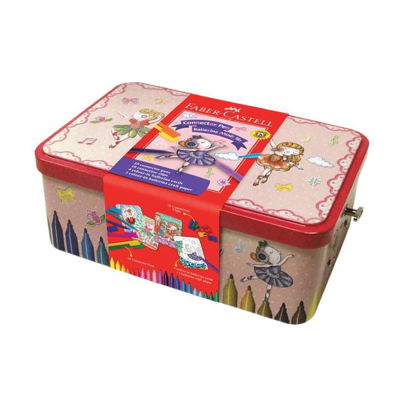 

Connector Pen Balerina Music Box Faber Castell 25 Warna #155095L Spidol Warna Faber Kemasan Box Musik - SHSNP