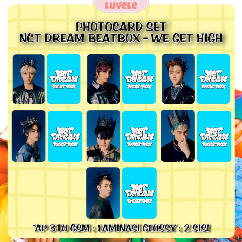 Photocard NCT Dream Beatbox Unofficial 1 Set  (7 pcs)