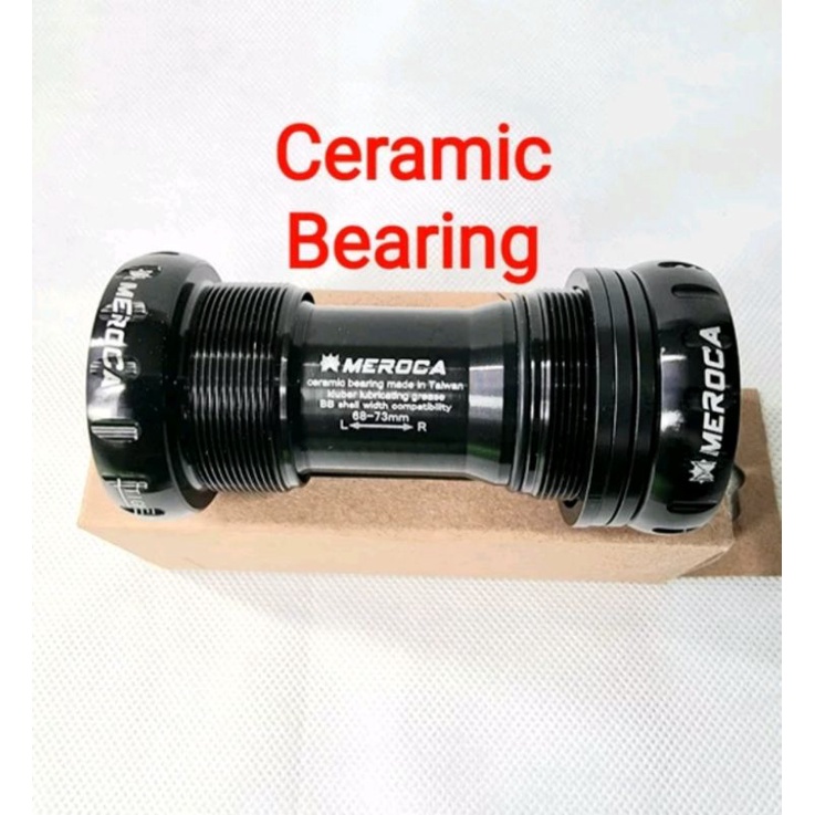 Meroca BB Ceramic Bearing HT2 Bottom Bracket Hollowtech 2 Bearing Ceramic Hitam