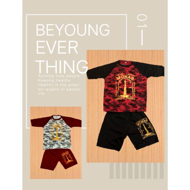 Baju monas baju jakarta anak anak motif army
