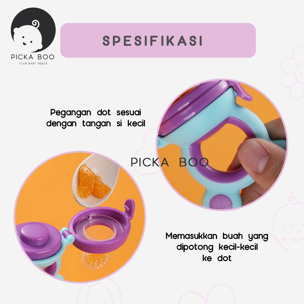 PICKA BOO Dot Buah Empeng Bayi Mpasi