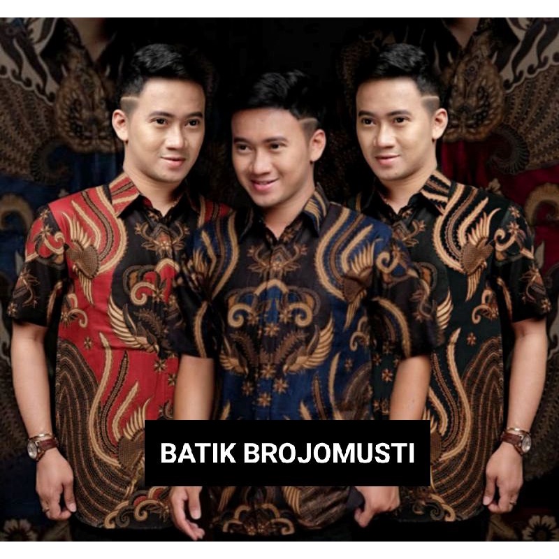 Batik_Ahsan - Batik Couple Ayah Anak Hem Batik Pria Lengan Pendek Hem Batik Anak NEW ARRIVAL