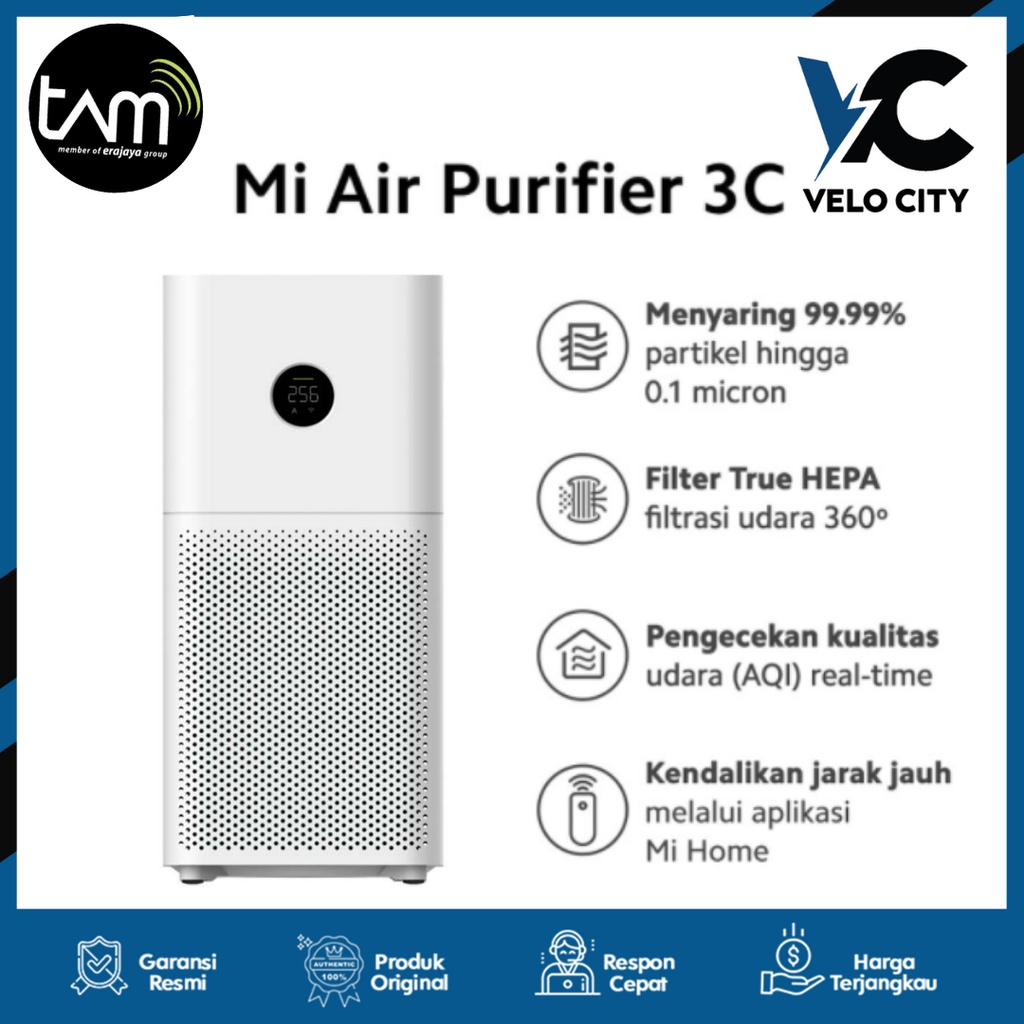 Xiaomi Mi Air Purifier 3C True HEPA Filter Pengharum Ruangan Garansi Resmi TAM