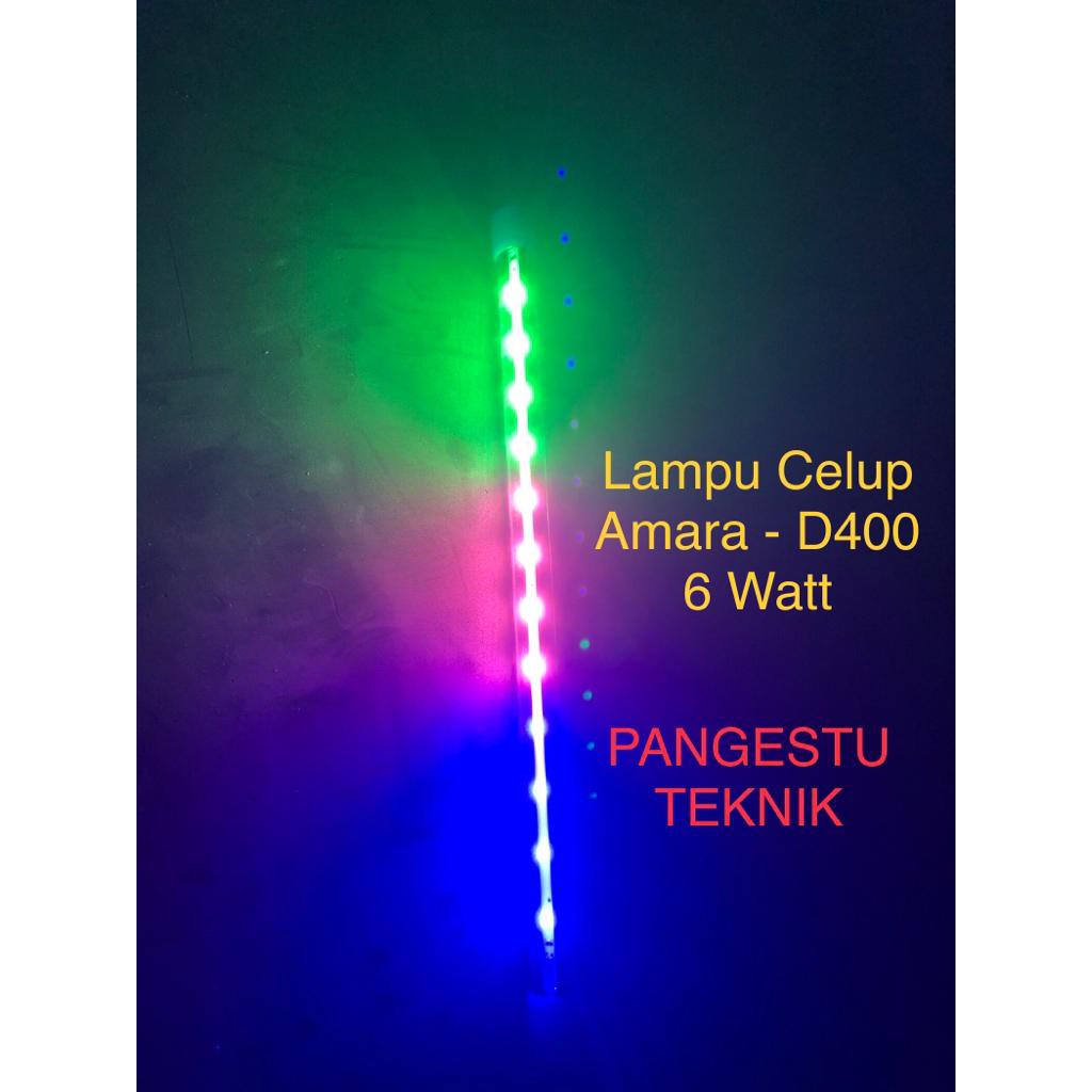 Lampu LED Amara 40 cm / T4 LED D400 6 Watt Lampu Celup Aquarium - 3W