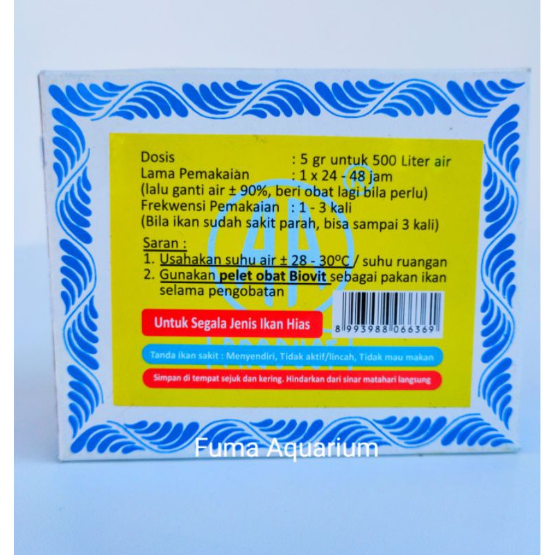 Obay Ikan Hias Biotik Save 5gr Anti Bakteri Dan Jamur Khusus Ikan