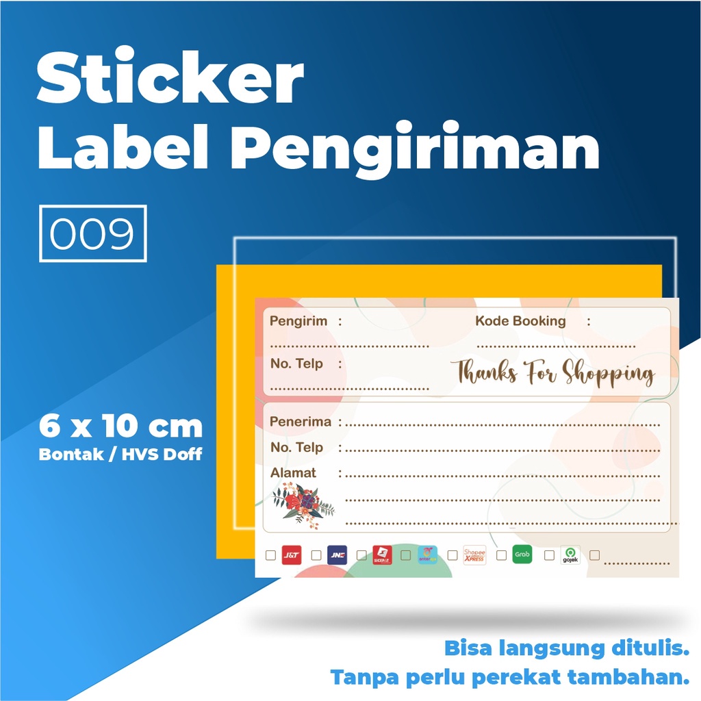 Stiker Pengiriman / Stiker Pengiriman Olshop / Stiker Label Pengiriman / Sticker Fragile-009