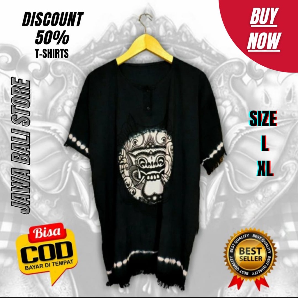 BAJU BALI BARONG KAOS POLOS KAOS BARONG BALI Oleh Oleh Bali Pria Baju Pantai Atasan Wanita KAOS Sant