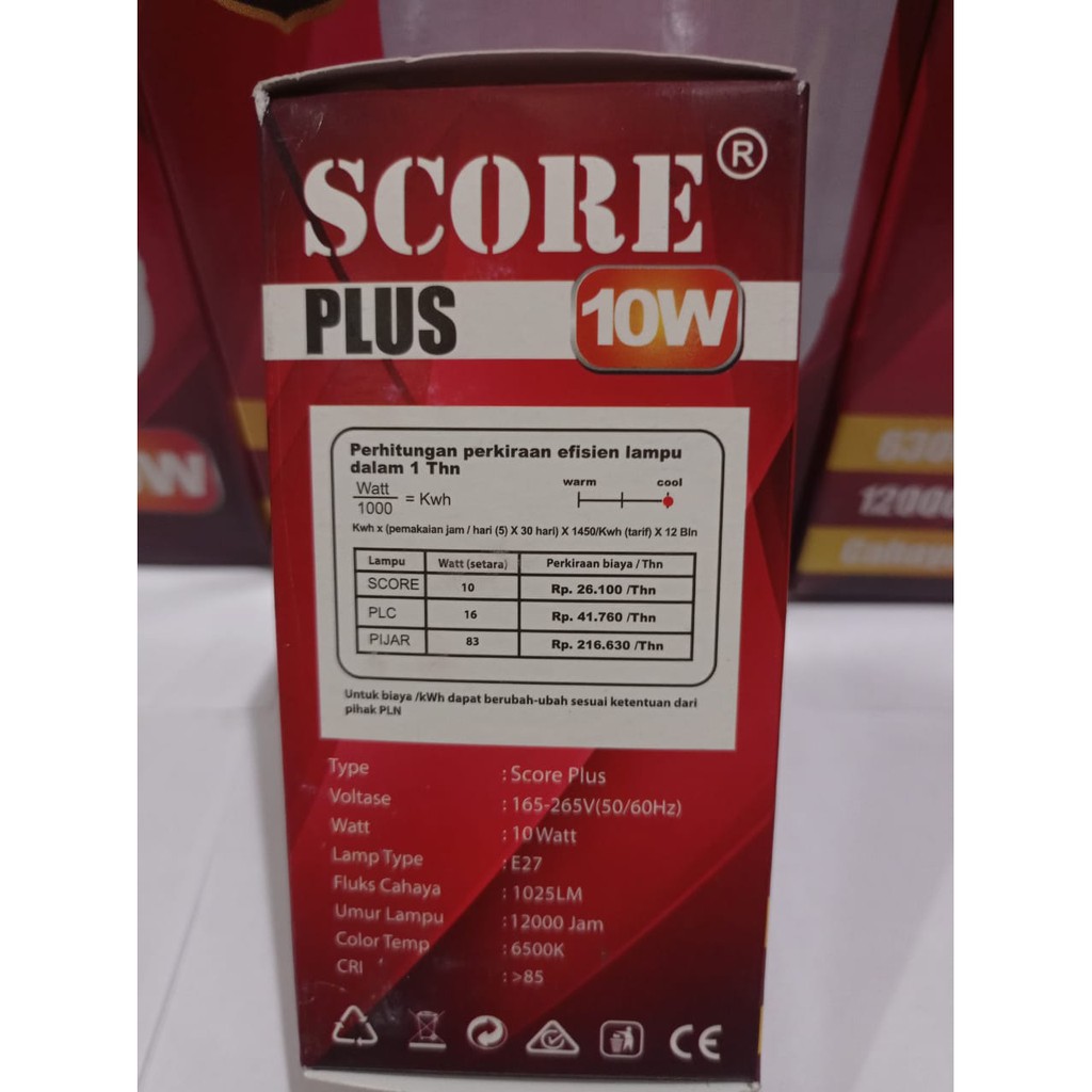 Lampu LED Bohlam LED Murah Garansi 1 Tahun SCORE Capsul