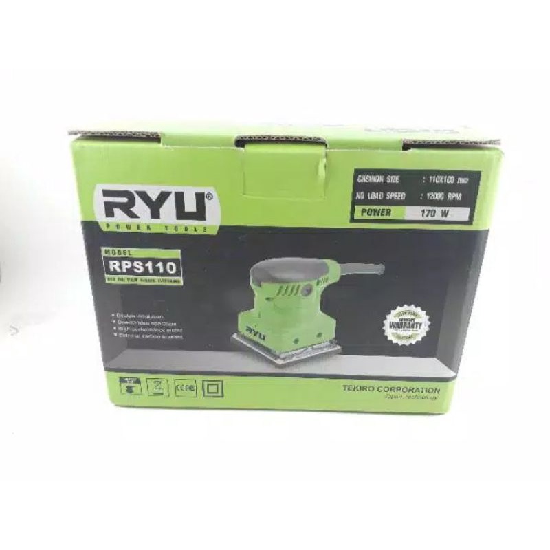 RYU MESIN AMPLAS KOTAK RPS 110 / MESIN SANDER / PALM SANDER RYU RPS 110