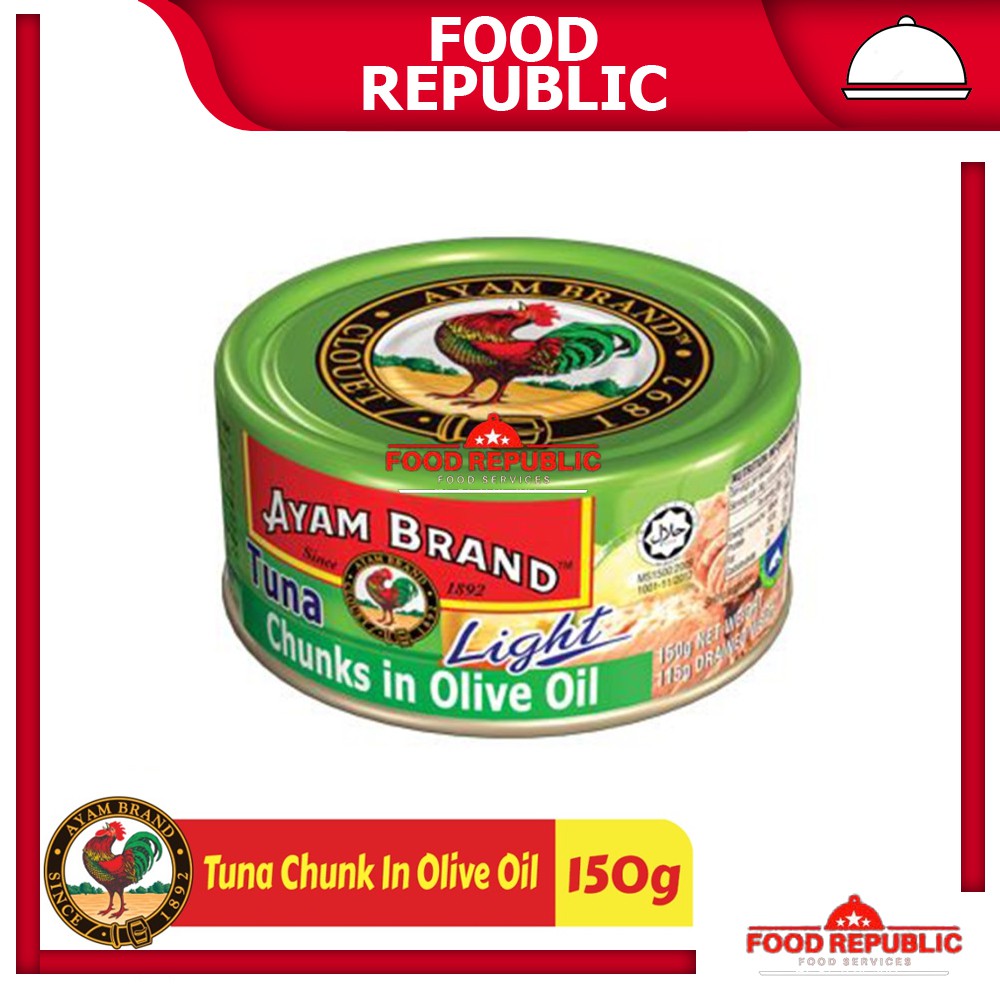 AYAM BRAND 160 GR IKAN TUNA KALENG RASA TOMAT CHUNKS IN OIL CABE CURRY OLIVE OIL MAYONAISE