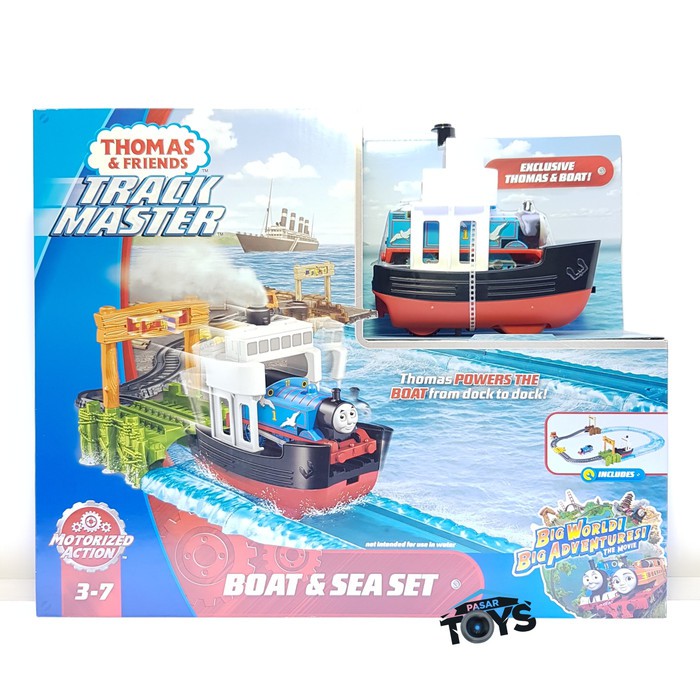 thomas and friends trackmaster boat and sea set