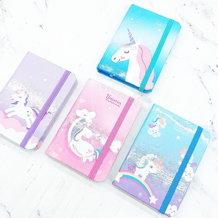 

[RESTOCK] Buku notes mini unicorn karet