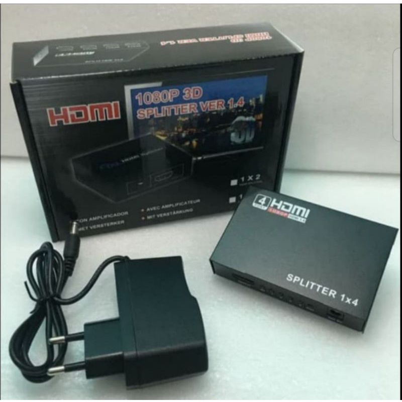 HDMI Splitter 4 port hub HD 1080P 3D