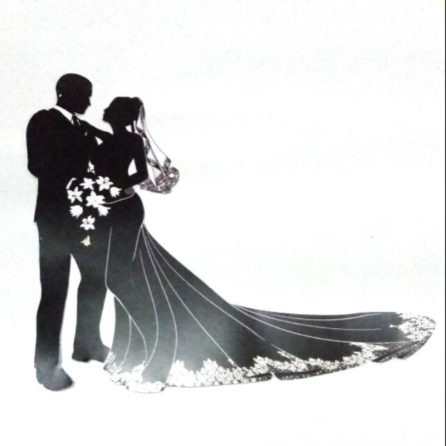 SILUET PENGANTIN MAHAR PERNIKAHAN