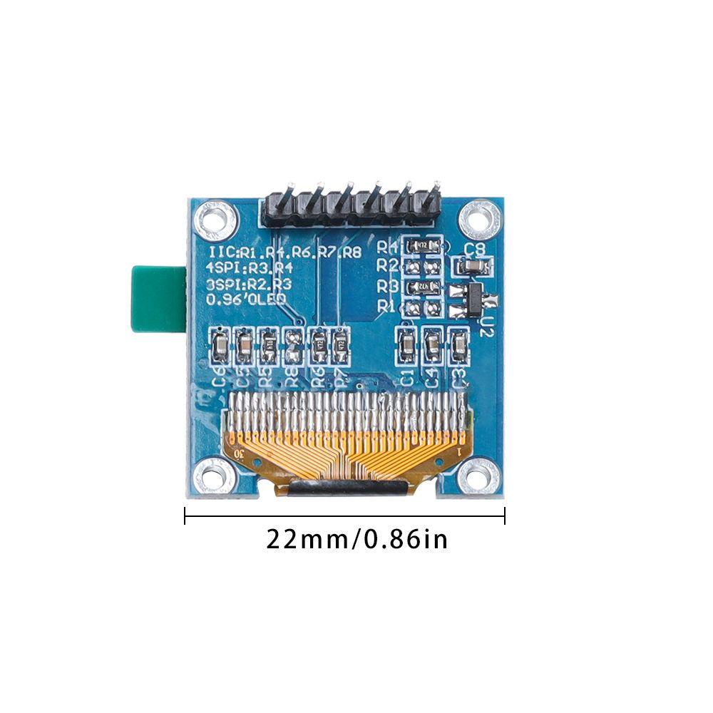 Modul Display OLED Populer Mudah Digunakan 0.96 inch 128X64 LCD Screen Board