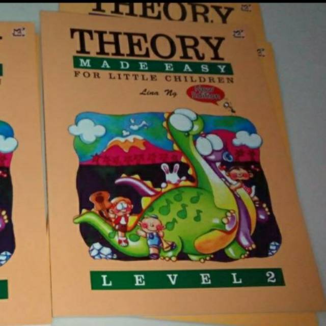 Theory made Easy for little Children level 2 by Lina Ng with stickers cover coklat