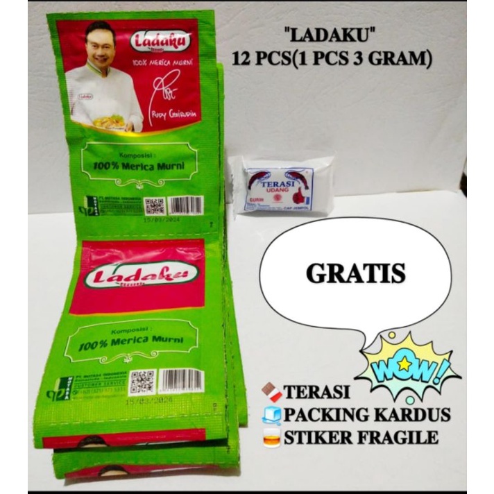 

Ladaku 12 pcs GRATIS terasi khas Cirebon