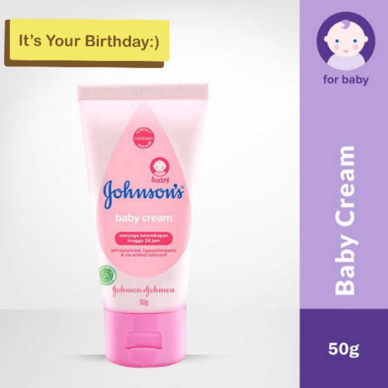 Johnsons Baby Cream 50 gr ORIGINAL-BPOM