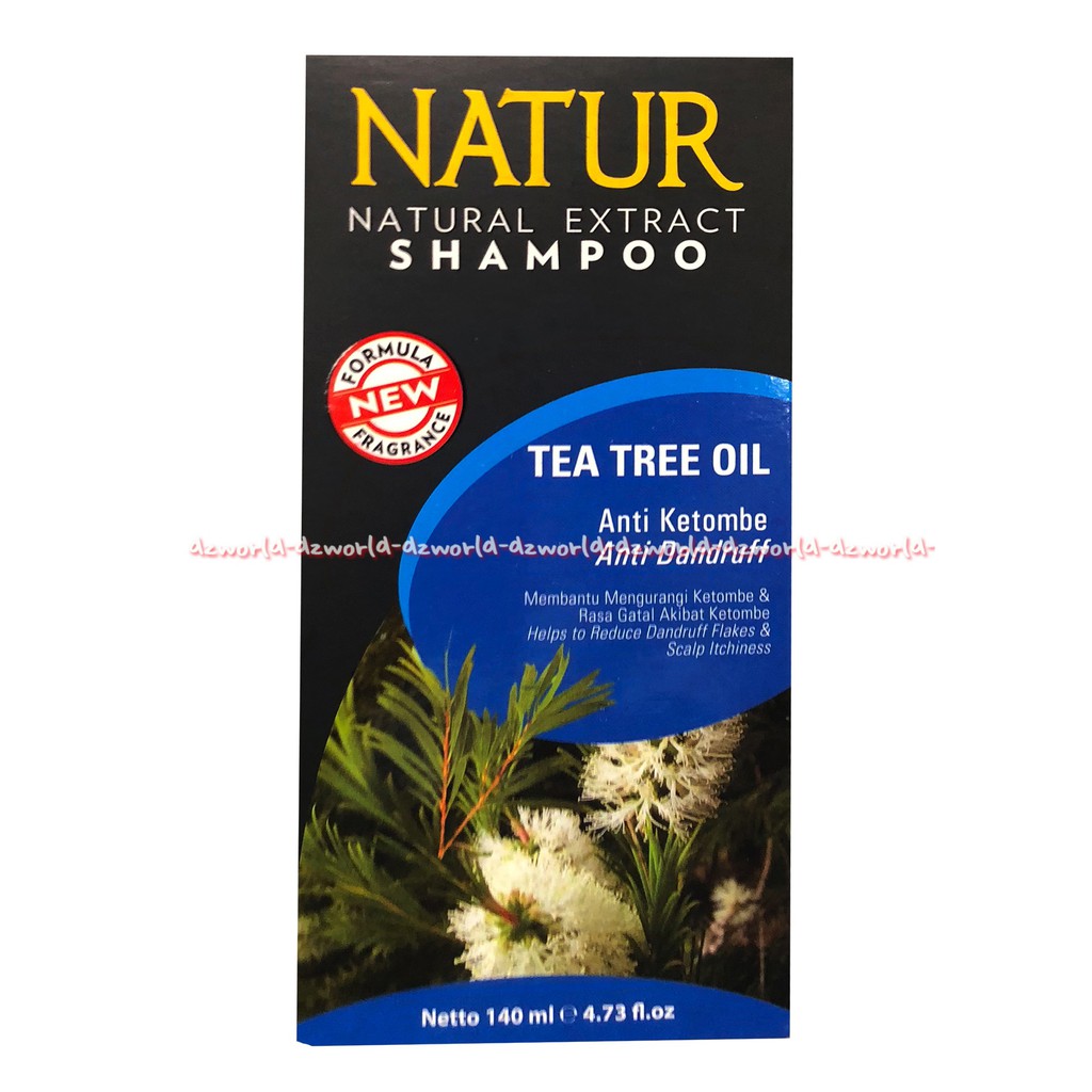 Natur Natural Shampoo Tea Tree Oil Shampo Untuk Membantu Mengurangi Ketombe