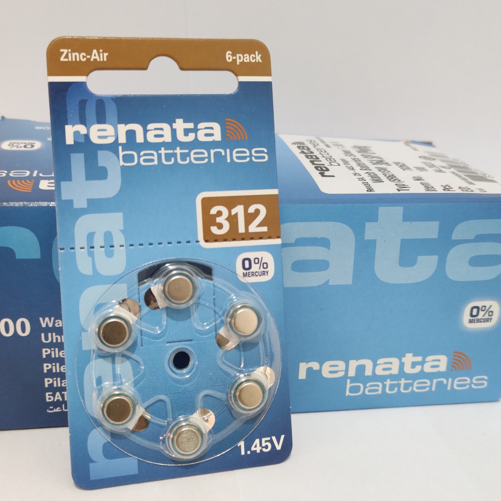 Batre Renata original za 312 berkualitas batre alat bantu