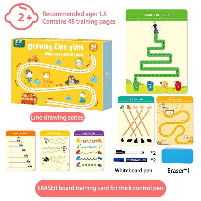 GIJ - Learn Fun Alat Gambar Anak Line Drawing Set Game Toy