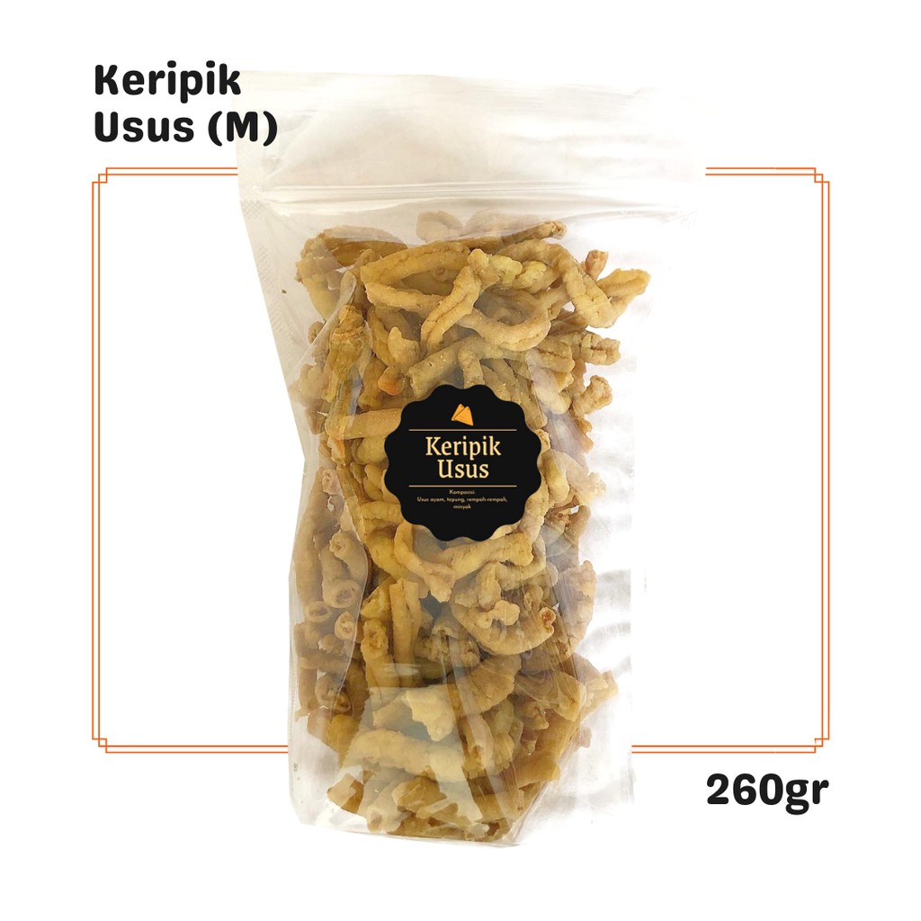 

SNACK KEKINIAN Keripik Usus (M) 260gr / Snack Cemilan / Camilan Asin Gurih