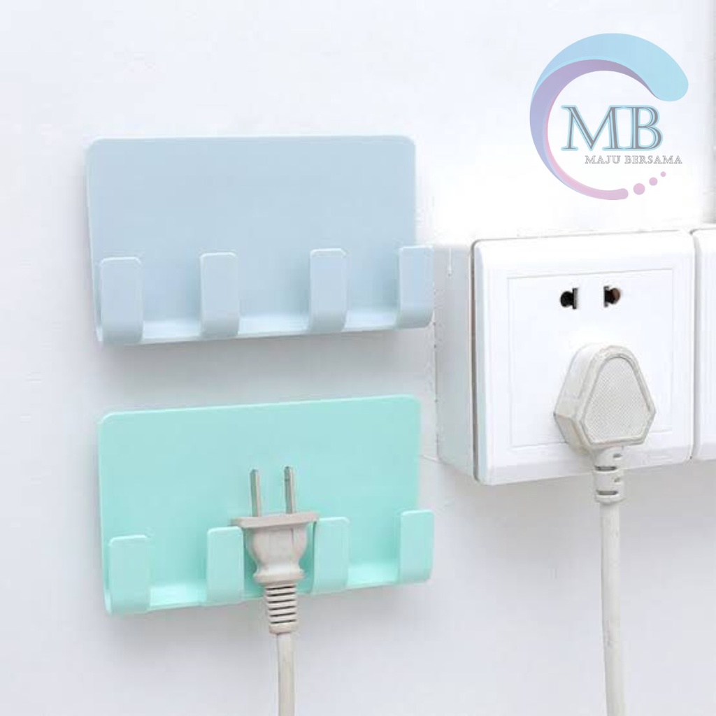 RT108 gantungan hook tempel dapur kamar mandi charger hp 4 kait serbaguna MB3243