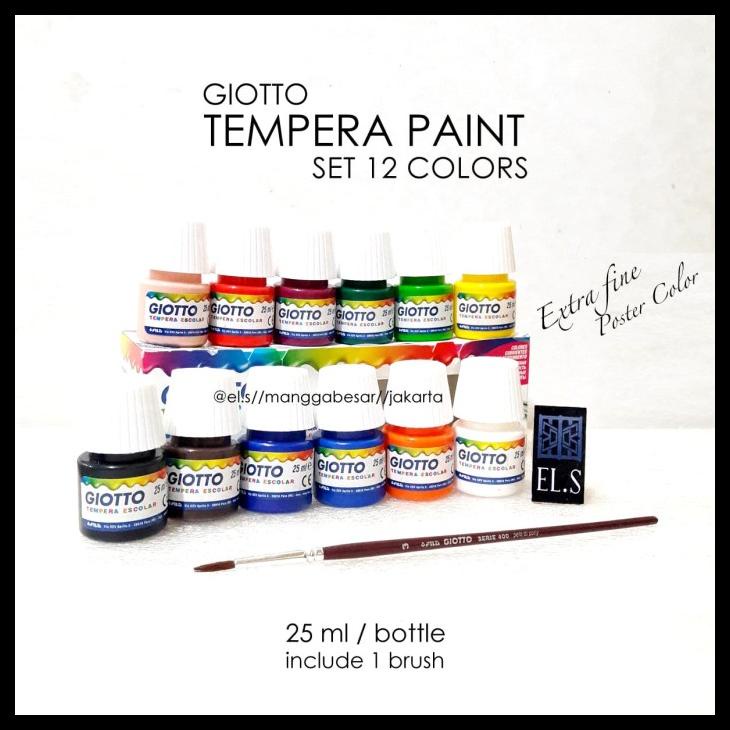 

BISA COD GIOTTO TEMPERA PAINT 25 ML SET 12 WARNA ( CAT POSTER ) TERBAIK 11