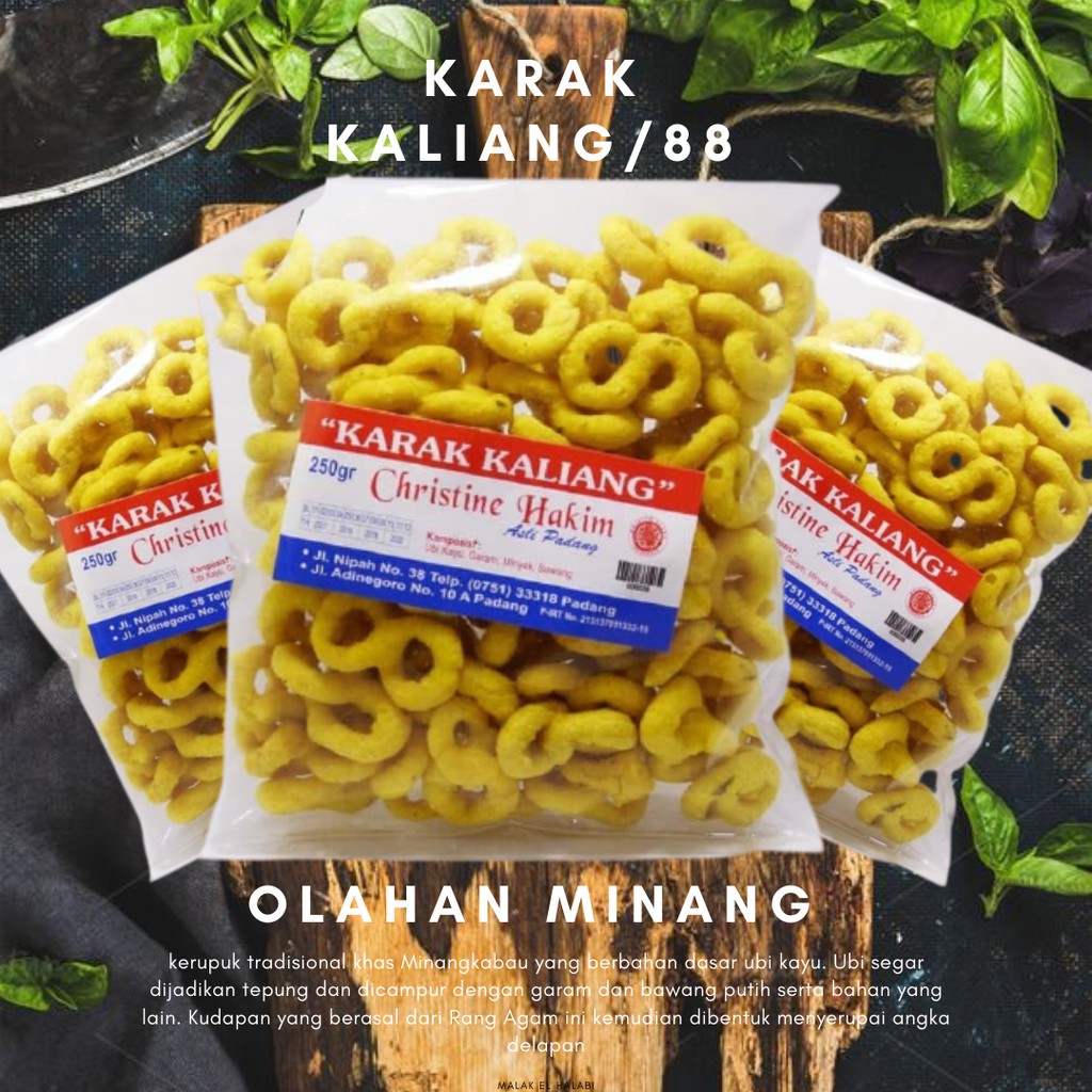 

Karak Kaliang 88 Mini - Snack singkong - Oleh oleh Minang - Karak kaliang-88 - 200 gr