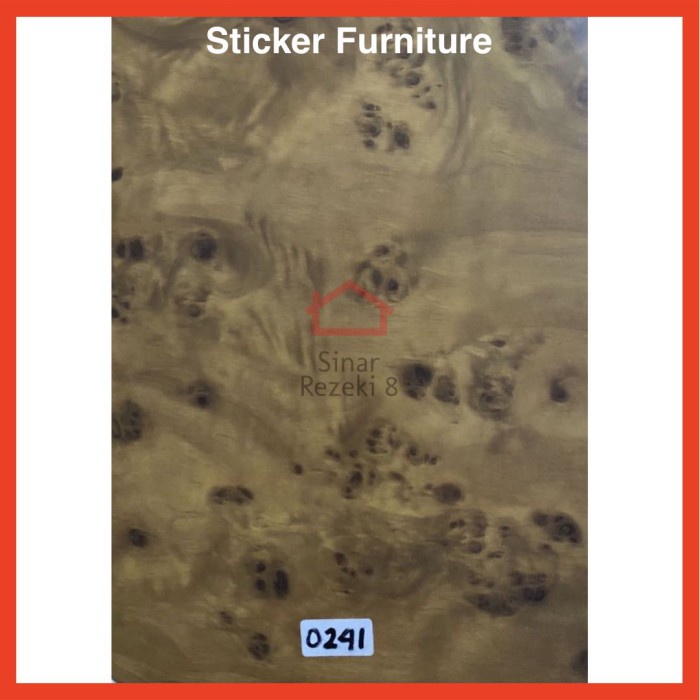 Sticker Furniture Coklat PVC Meja Urat Kayu Lemari Alas Wallpaper 0241