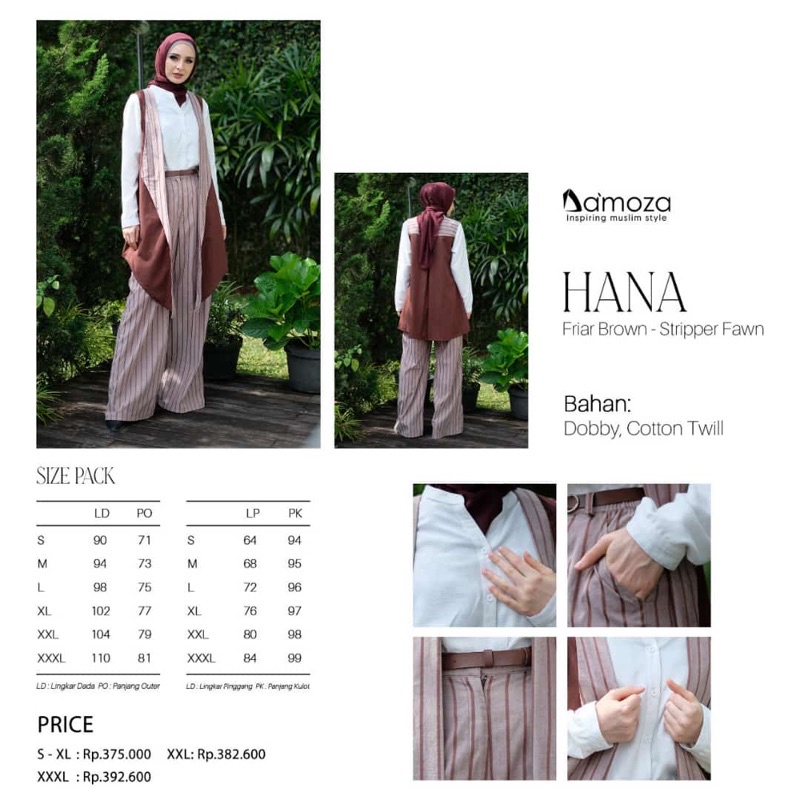HANA | DISKON SETELAN KULOT DAMOZA TERBARU