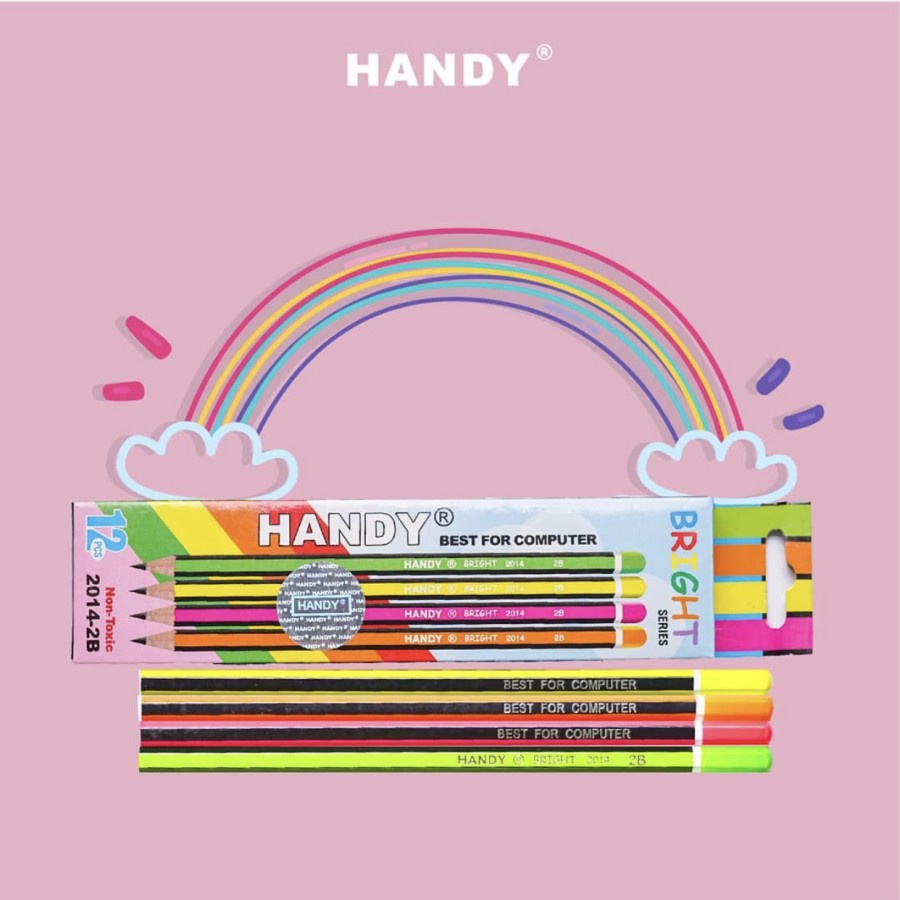 

Pensil 2B Warna Warni HANDY Bright 2014 Non Toxic