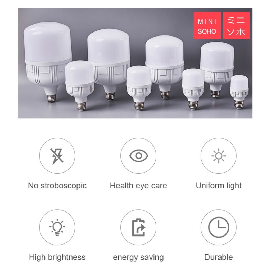 Lampu Bohlam LED E27 Jumbo 5W 10W 15W 20W 30W termurah LED Bulb Bright Terang