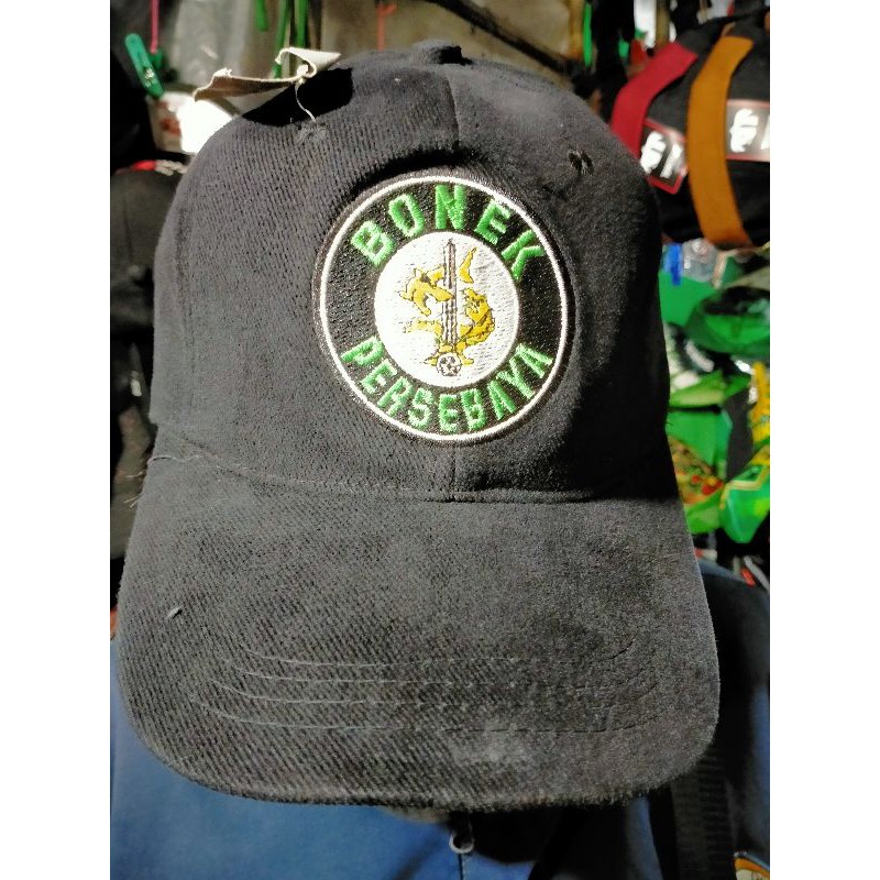 TOPI DEWASA BONEK PERSEBAYA HITAM TERBARU 2021