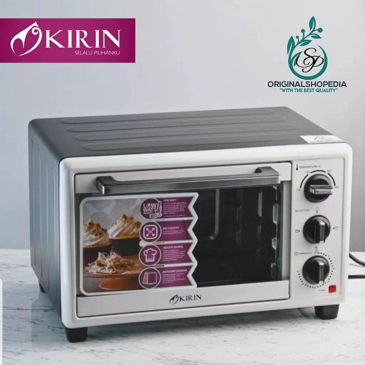 OVEN LISTRIK KIRIN OVEN KUE ROTI OPEN LISTRIK 19 LITER KBO-190LW