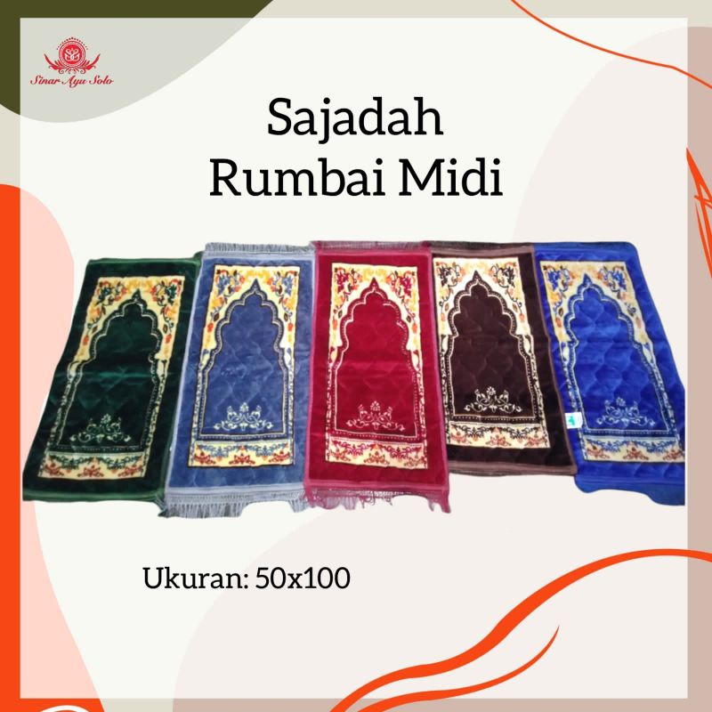 Sajadah Tebal Afgani Bulu Quiting prayer mat Afghani Embos Anti Selip Ukuran Jumbo Tebal