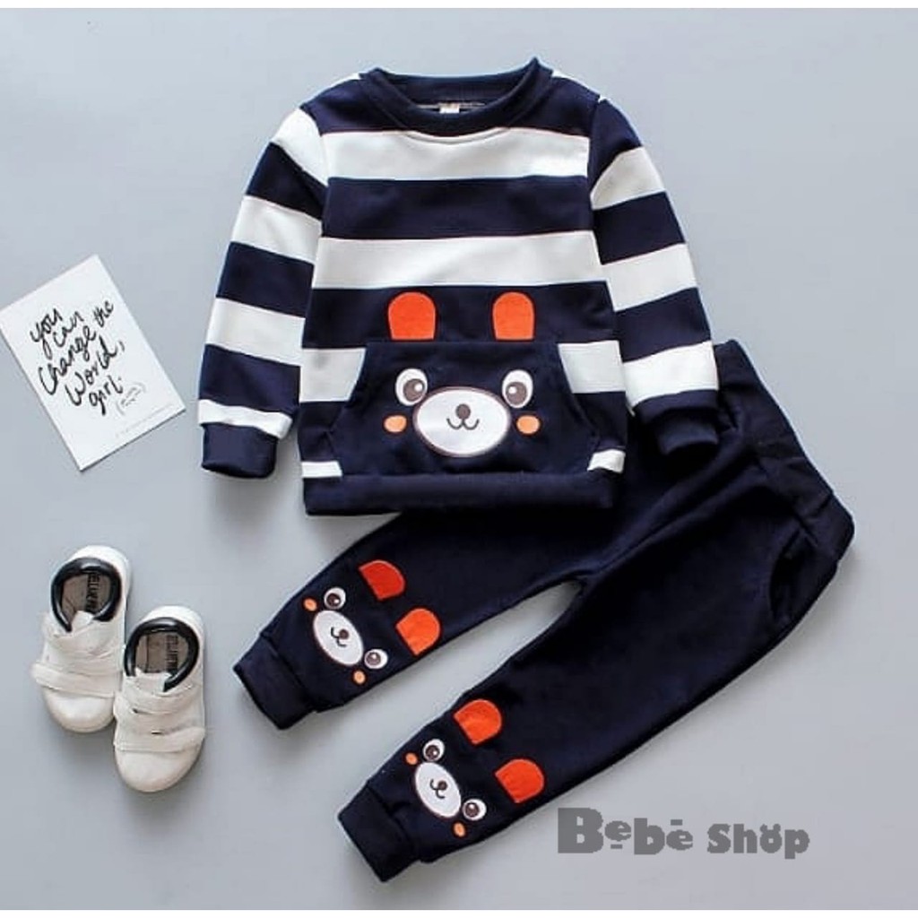 Setelan anak  laki-laki untuk Olahraga Anak Karakter Panda Bear  Usia 0sampai 7 Tahun  promo 12.12// 12.12 sale