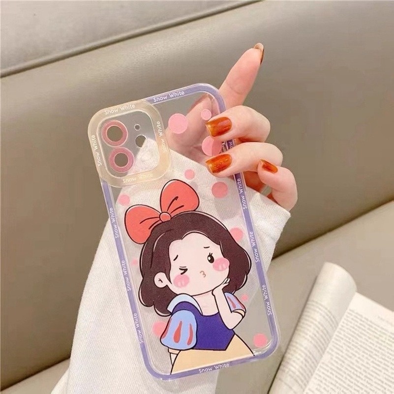 Soft Case Silikon Casing Compatible for iPhone 14 13 12 11 Pro Max X Xr Xs Max iPhone 8 7 6 6s Plus Motif Princess Girl Princess Pattern Phone Case Soft Silicone Anti-dirty Shockproof Case