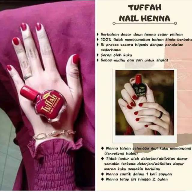 HENNA TUFFAH HENNA NAURA / KUTEK MUSLIMAH TUFFAH NAIL HENNA