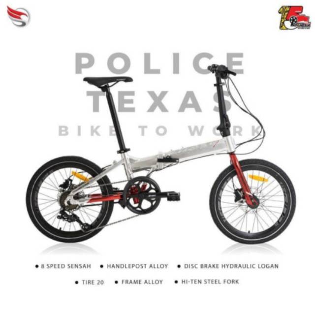 Sepeda Lipat Police Texas 20 Bike to work