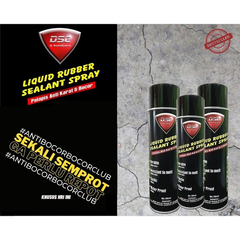 anti bocor atap semprot DSC/rubber sealant waterproof penambal bocor atap lem atap bocor