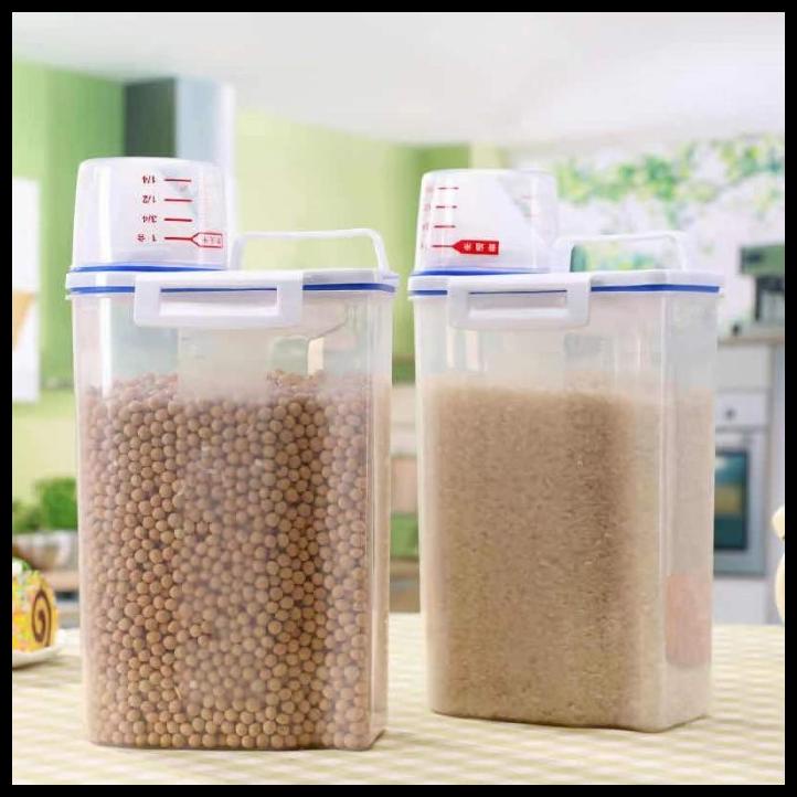 [Cod] Toples Tuang Dispenser Beras / Tempat Sereal Tepung Kedap Udara