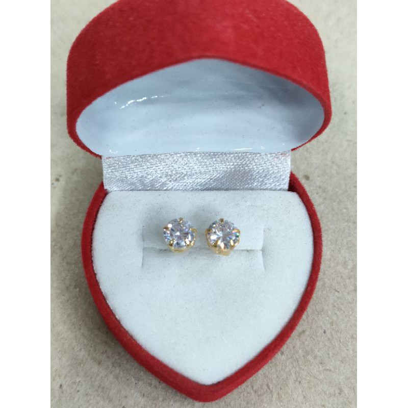 giwang desi mata putih 1 gram emas muda