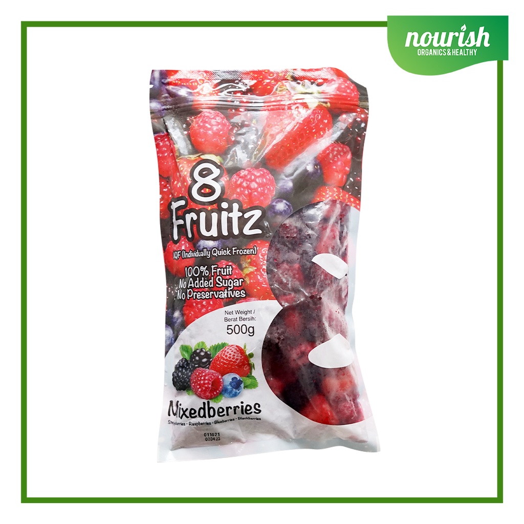 8 Fruitz IQF Mix Berries Frozen / Mixed berries 500 gr