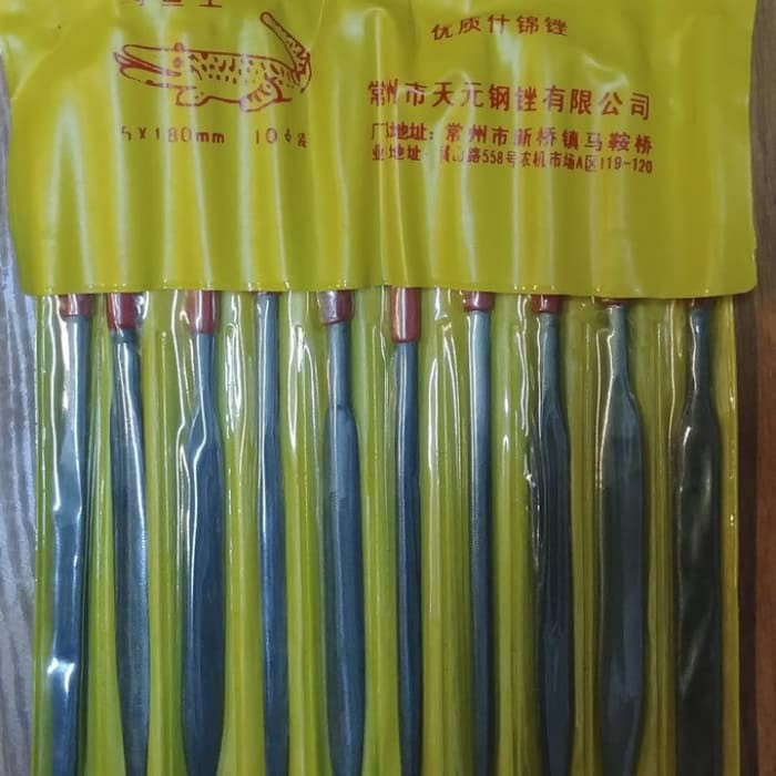 

Murah Kikir Besi File Set 10 Pcs Size 5 x 180 Mm Cap Buaya