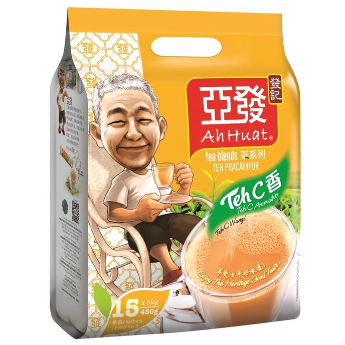 

[COD] Ah Huat Teh C Instant 32gr x 15sachet [COD]