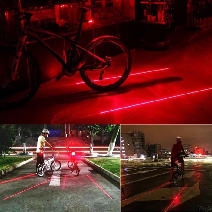 Lampu Sepeda Belakang LED Laser