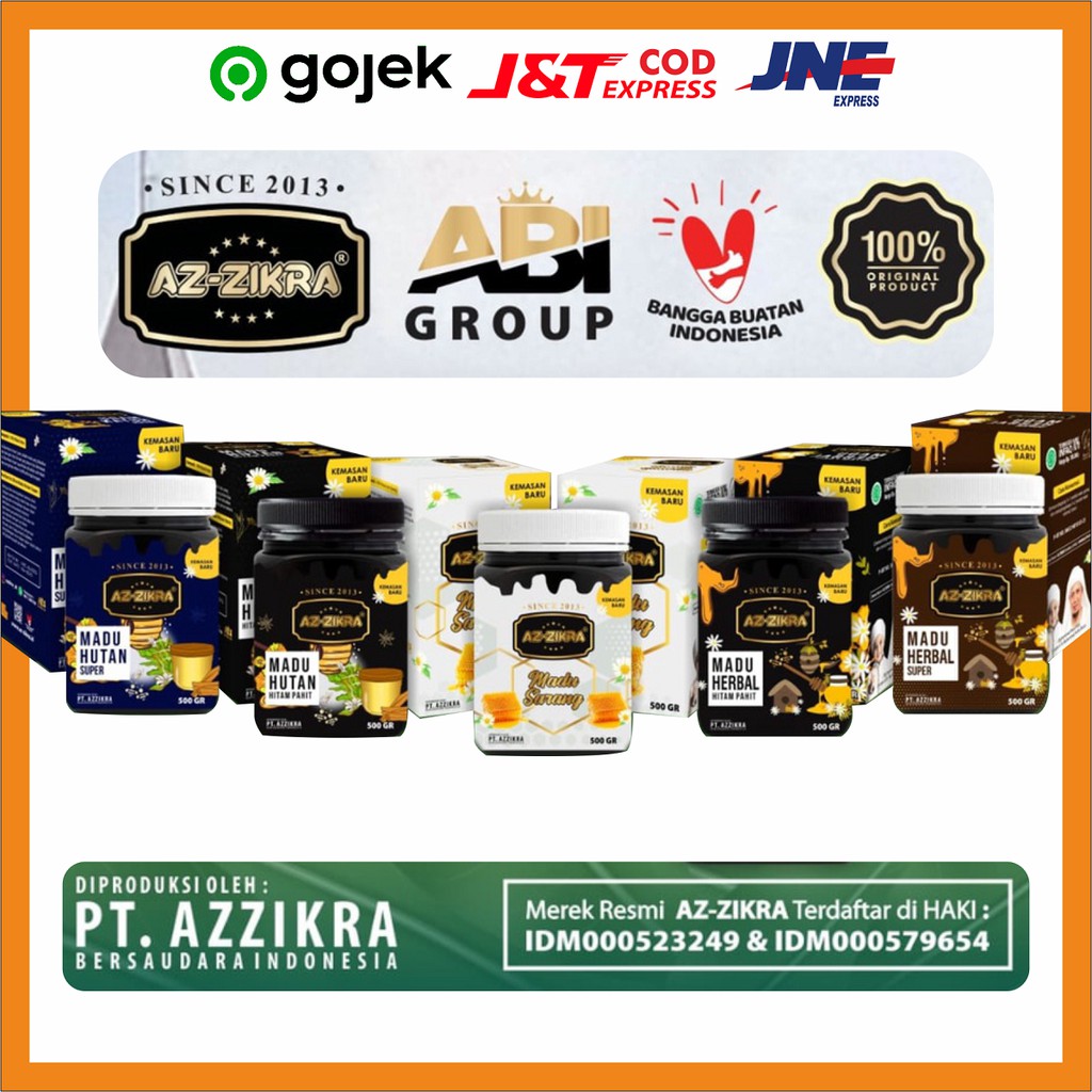 madu az zikra kemasan baru Az Zikra 500 gr/ Madu super az zikra madu pahit az zikra