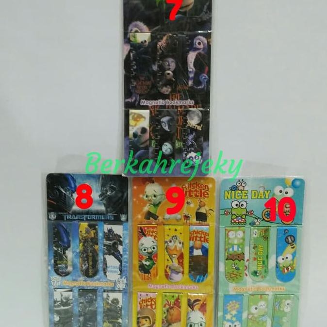 

Mainan Pembatas Buku Karakter