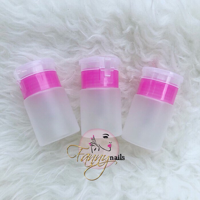 Botol pump mini pink 100ml botol makeup remover bottle travel size Produk Good Quality